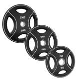 Zeige Details für Hantelscheibe mit 4 Grifflöchern, Polyurethan, 50mm Bild von Hantelscheibe mit 4 Grifflöchern, Polyurethan, 50mm