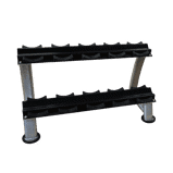 Zeige Details für R-21-3-HD Kurzhantelständer mit Gummi-Halbschalen "Heavy Duty" Bild von R-21-3-HD Kurzhantelständer mit Gummi-Halbschalen "Heavy Duty"