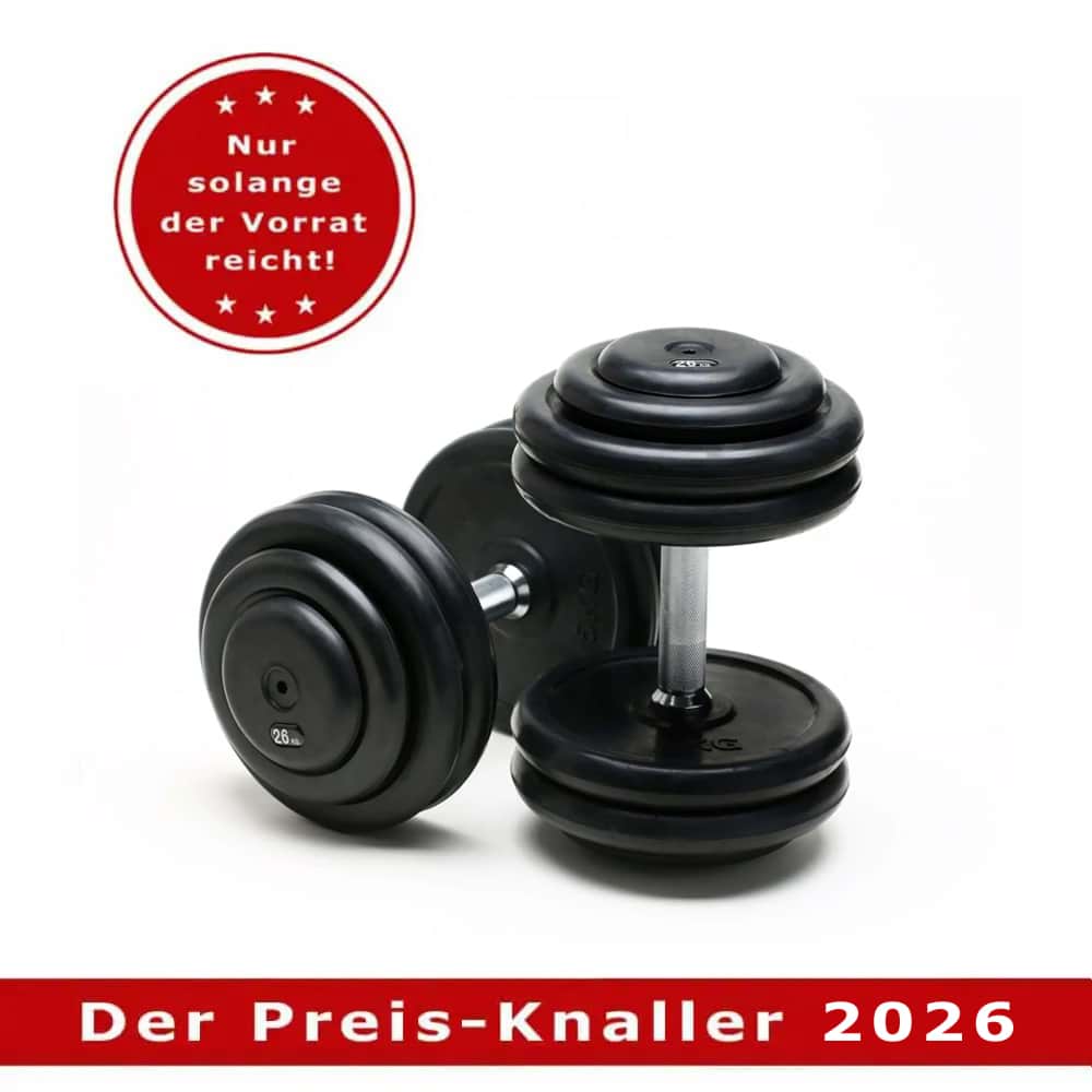 Bild von Kompakthantelpaare, gummiert, 2kg-Abstufung