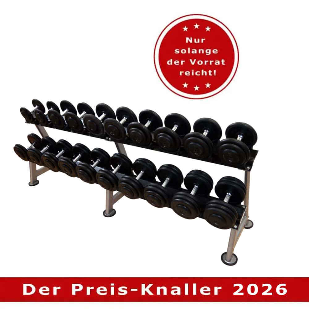 Bild von Kompakthantelsätze, gummiert, 2kg-Abstufung